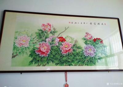 胡记领日记-有的客户给我提意见，让我学别的画家的淡彩或者仿古，他们的初衷都是很好的，我非常感【图1】