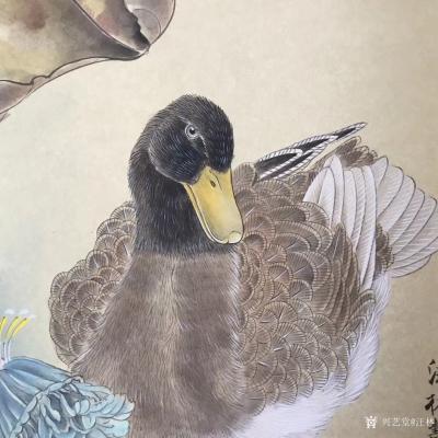 汪林日记-工笔花鸟画《秋》，尺寸50x50cm，戊戍年新作【图1】