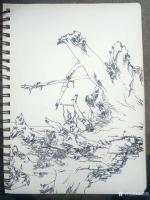 艺术家徐能凯日记:感受小院宁静，写枯木神韻。【图1】