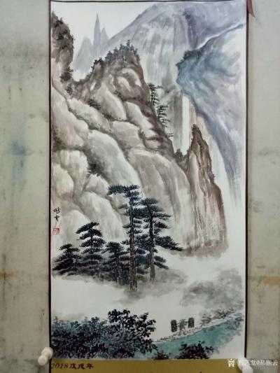 郝鹏云日记-今天打开年前买的宣纸，发现有厂家赠送的两个卷轴，还是今年的挂历。再不画，就过时了【图4】