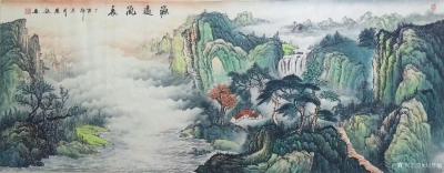 刘慧敏日记-晒一组绿水青山版的国画山水画《源远流长》，风格近似，随意挑选，欢迎来电订制【图8】