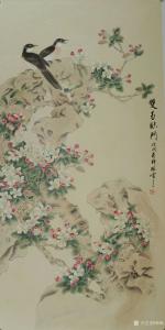 韩梅国画作品《双喜临门》议价