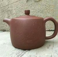 艺术家李明成收藏:小隶书手卷换得[愉快]李昌鸿 紫砂壶 作品 李氏井栏壶 紫泥【图0】