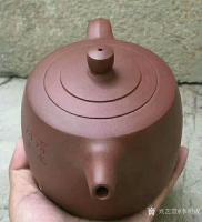 艺术家李明成收藏:小隶书手卷换得[愉快]李昌鸿 紫砂壶 作品 李氏井栏壶 紫泥【图2】