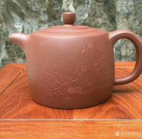 艺术家李明成收藏:小隶书手卷换得[愉快]李昌鸿 紫砂壶 作品 李氏井栏壶 紫泥【图3】