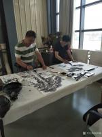 艺术家邓烈根生活:在南昌市湾里冯翊书画院交流笔会剪影。【图1】