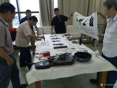 邓烈根生活-在南昌市湾里冯翊书画院交流笔会剪影。【图3】