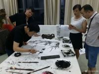 艺术家邓烈根生活:在南昌市湾里冯翊书画院交流笔会剪影。【图3】