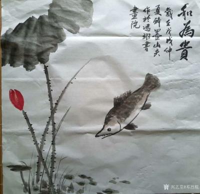 邓烈根日记-国画《和为贵》《雪韵》《高洁之松》
书法《颖川世泽》《书画养生》
在南昌市湾【图5】