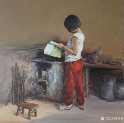 宋德发日记-新完成的两幅油画《雪原》，《晨读》，存储到兴艺空间【图2】