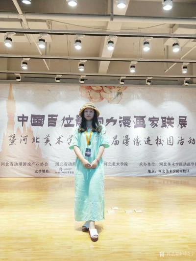 刘晓宁日记-漫画家的聚会总是与众不同的。参加“中国百位影响力漫画家联展”，和陶总，朱自尊老师【图1】