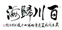 艺术家叶向阳日记:艺田笔耕:书法作品《百川归海》，《習近平主席语录》“中医药学【图0】