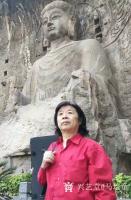 艺术家马培童日记:26，走进龙门卢舍那大佛，
  卢舍那大佛，是按照武则天的【图0】