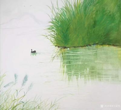 王征明日记-水意画指在表现形式上像水一样无固定法则，根据创作条件和画的境界随机变化，从而来表【图1】