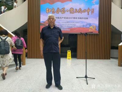 刘永新日记-昨天，6月26日，我参加了由吉林省艺海书画院，市朝阳区永昌街道党工委和市图书馆联【图1】