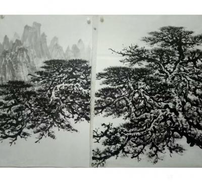 杨振华日记-练笔画苍松虬龙枝，存稿以便品鉴。欢迎大家指正【图3】