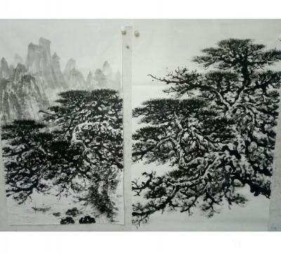 杨振华日记-练笔画苍松虬龙枝，存稿以便品鉴。欢迎大家指正【图4】
