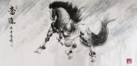 艺术家袁峰日记:国画写意马作品欣赏……
《马到成功》，《奋进》，《王者风范【图3】