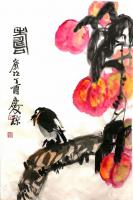 艺术家甘庆琼日记:缶翁功无敌，白石意难求，近世二峰矣！
不断向大师学习。【图0】