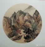 高勇利日志-国画山水画斗方一组，50*50cm，欢迎订制【图1】