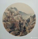 高勇利日志-国画山水画斗方一组，50*50cm，欢迎订制【图4】