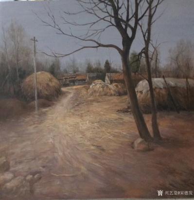 宋德发日记-已被藏家朋友收藏的水粉画：《隔江相望》，《回家》，《小水塘》，回忆是可以挂起来的【图1】