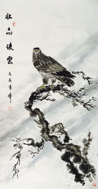 袁峰日记-心中有梦想、事业有目标、肩上有责任、人生有价值……苍鹰作品欣赏！
《雄风》
【图1】