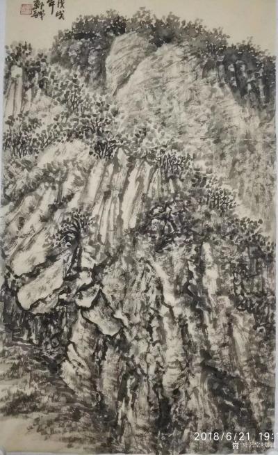 郑诚日记-山区风景国画写生作品，请欣赏
生活简简单单平平凡凡，处世高高兴兴开开心心，快乐【图4】