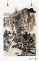 艺术家赵永利日记:明年九月北京个展，部分作品預展。
《观瀑图》《雅居》《登高【图2】