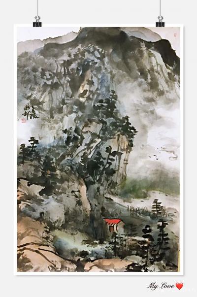 赵永利日记-明年九月北京个展，部分作品預展。
《观瀑图》《雅居》《登高放眼》《金陵》《溪山【图5】