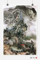 艺术家赵永利日记:明年九月北京个展，部分作品預展。
《观瀑图》《雅居》《登高【图4】