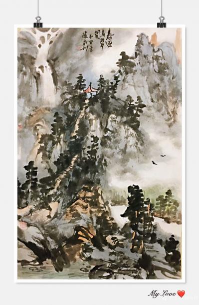 赵永利日记-明年九月北京个展，部分作品預展。
《观瀑图》《雅居》《登高放眼》《金陵》《溪山【图7】