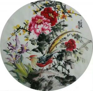 吴朝阳国画作品《锦上添花》议价