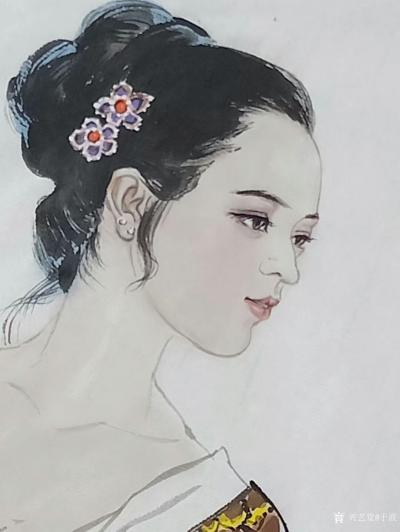 于波日记-近作国画人物画，无题，纯欣赏【图2】