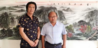 袁峰收藏-小八尺作品国画山水画《富水长流》……由淄博空气巴巴网络科技有限公司订制！感谢【图2】