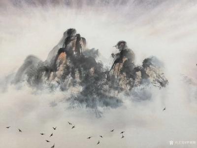 罗树辉日记-国画三尺纸《禅妙》留意看山。“看山是山； 看山不是山;  看山还是山。”只是此山【图3】