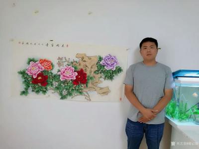 胡记领收藏-感谢河北朋友支持与厚爱，订制的工笔花鸟画牡丹《花开富贵》完成【图3】