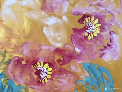 叶仲桥日记-换一种画法 ，宫廷式的奢华牡丹！国画牡丹《花开富贵》…【图6】