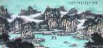 刘应雄日志-刘应雄新潇湘八景山水画新作选。
《万里江山朝九巅》，《湘江【图3】