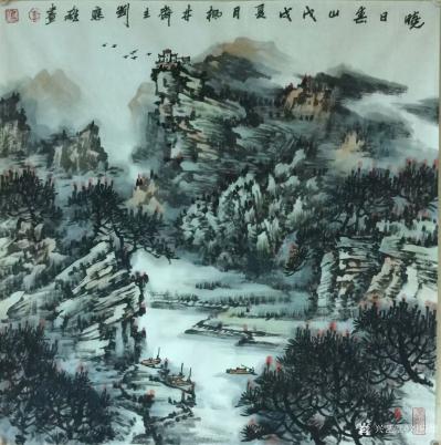 刘应雄日记-刘应雄新潇湘八景山水画新作选。
《万里江山朝九巅》，《湘江源头美常在》，《二月【图4】