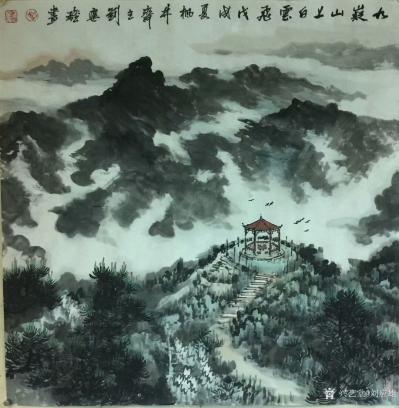 刘应雄日记-刘应雄新潇湘八景山水画新作选。
《万里江山朝九巅》，《湘江源头美常在》，《二月【图5】