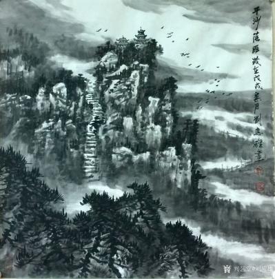 刘应雄日记-刘应雄新潇湘八景山水画新作选。
《万里江山朝九巅》，《湘江源头美常在》，《二月【图6】