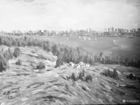 艺术家梁京日记:自然野逸……水粉画《风景……》2018……【图0】