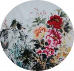 吴朝阳日志-爱情系列写意花鸟画《脉脉此情与天诉，忘转千里与君谣》尺寸68【图1】