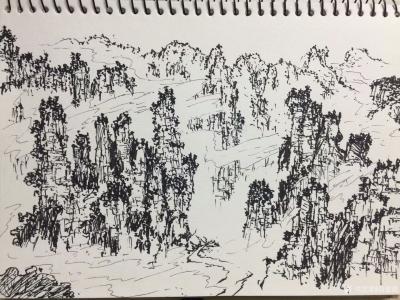 冯建德生活-武陵源写生，晚上入住民俗。出来一趟总会有收获，付出总能得到回报。失之东隅 ，收之【图4】