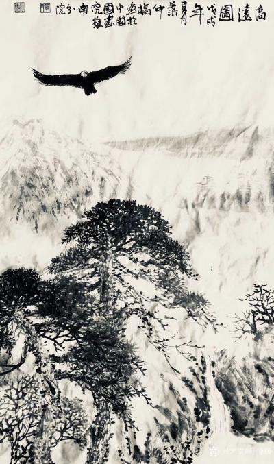 叶仲桥日记-一日一画；国画《高远图》，尺寸69*42cm，请欣赏【图3】