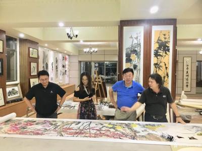 叶仲桥生活-昨天晚上（7月9日），中国石材石刻委员会领导一行到访我的工作室参观考察指导，现场【图4】