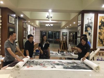 叶仲桥生活-昨天晚上（7月9日），中国石材石刻委员会领导一行到访我的工作室参观考察指导，现场【图5】