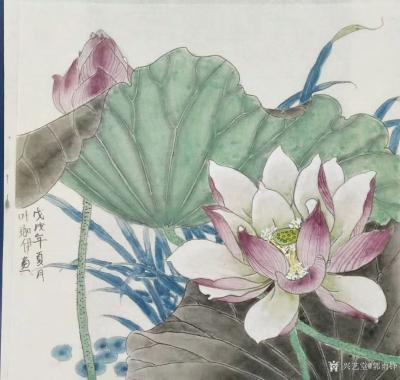 郭雨铮日记-锦泓轩书画工作室.雨铮老师的暑期班，聪明可爱，勤奋好学的学生们的工笔画作品 今天【图2】