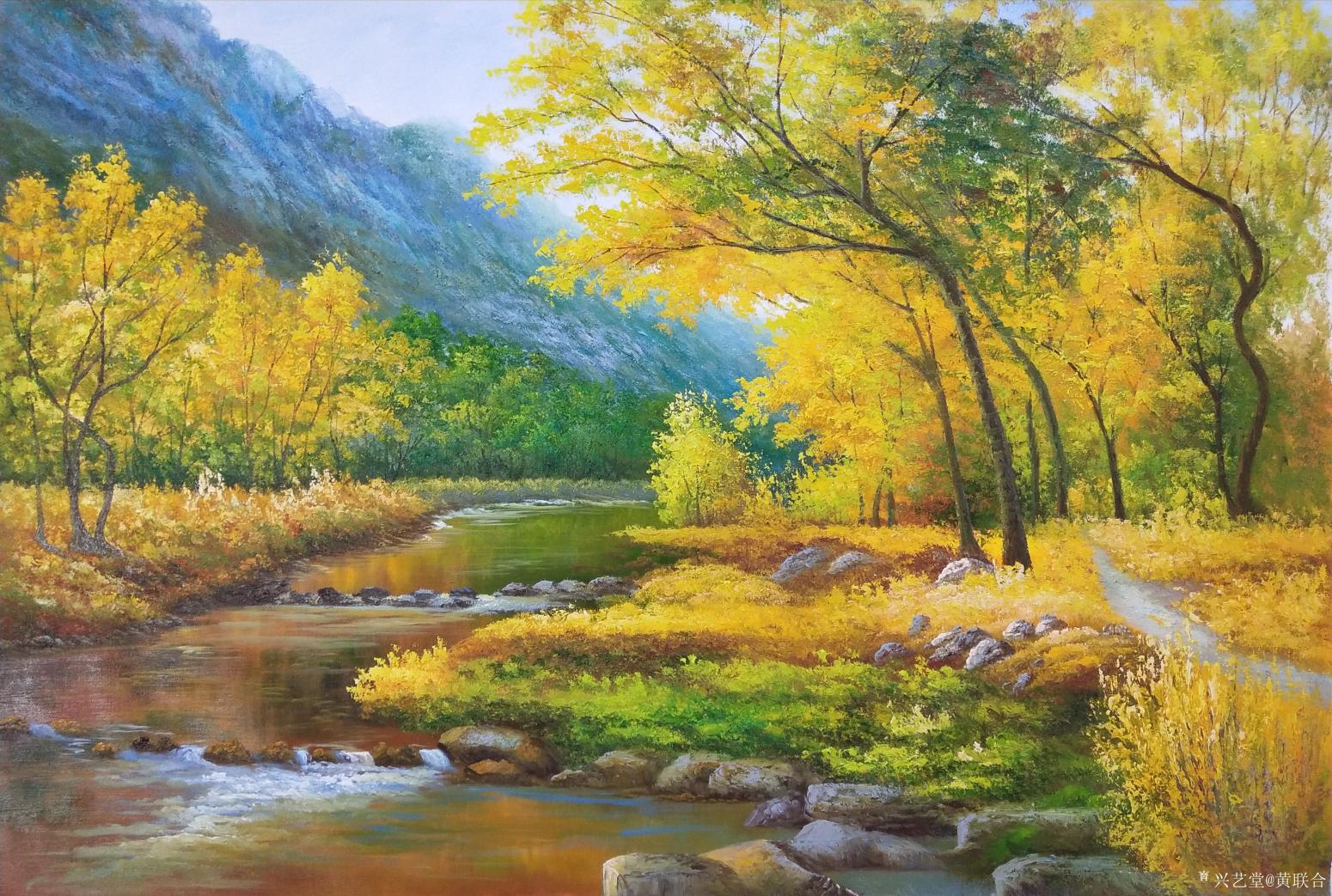 黄联合油画作品《油画》